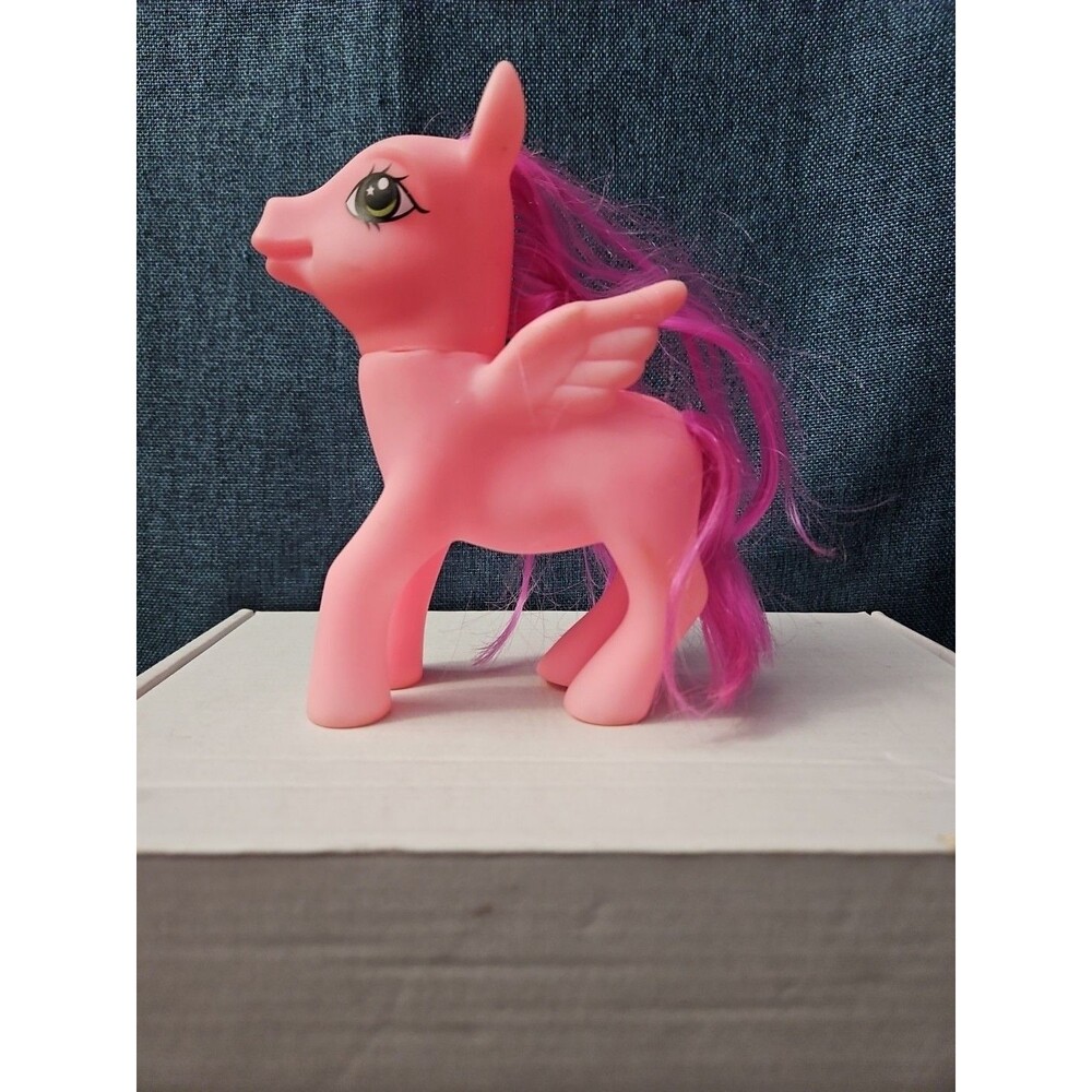 Pink Pegasus Pony Toy | 4.5" Unbranded MLP Style "Fakie" Figure | Magenta Hair